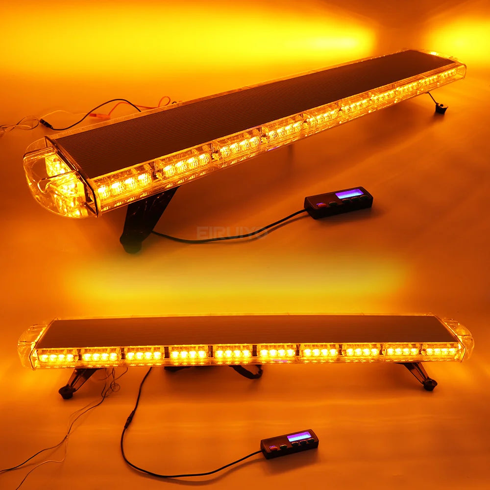 Inch Amber Rooftop Emergency Strobe Bar W Alley Flashing