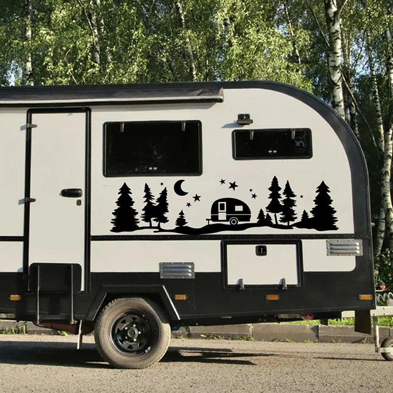 Trees Forest Vinyl Body Decal Sticker SUV Rv Van