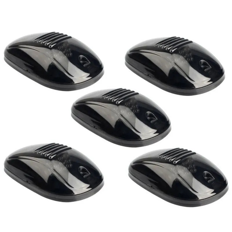 5PCS Cab Roof Marker Running Black Smoked Lens Bulbs