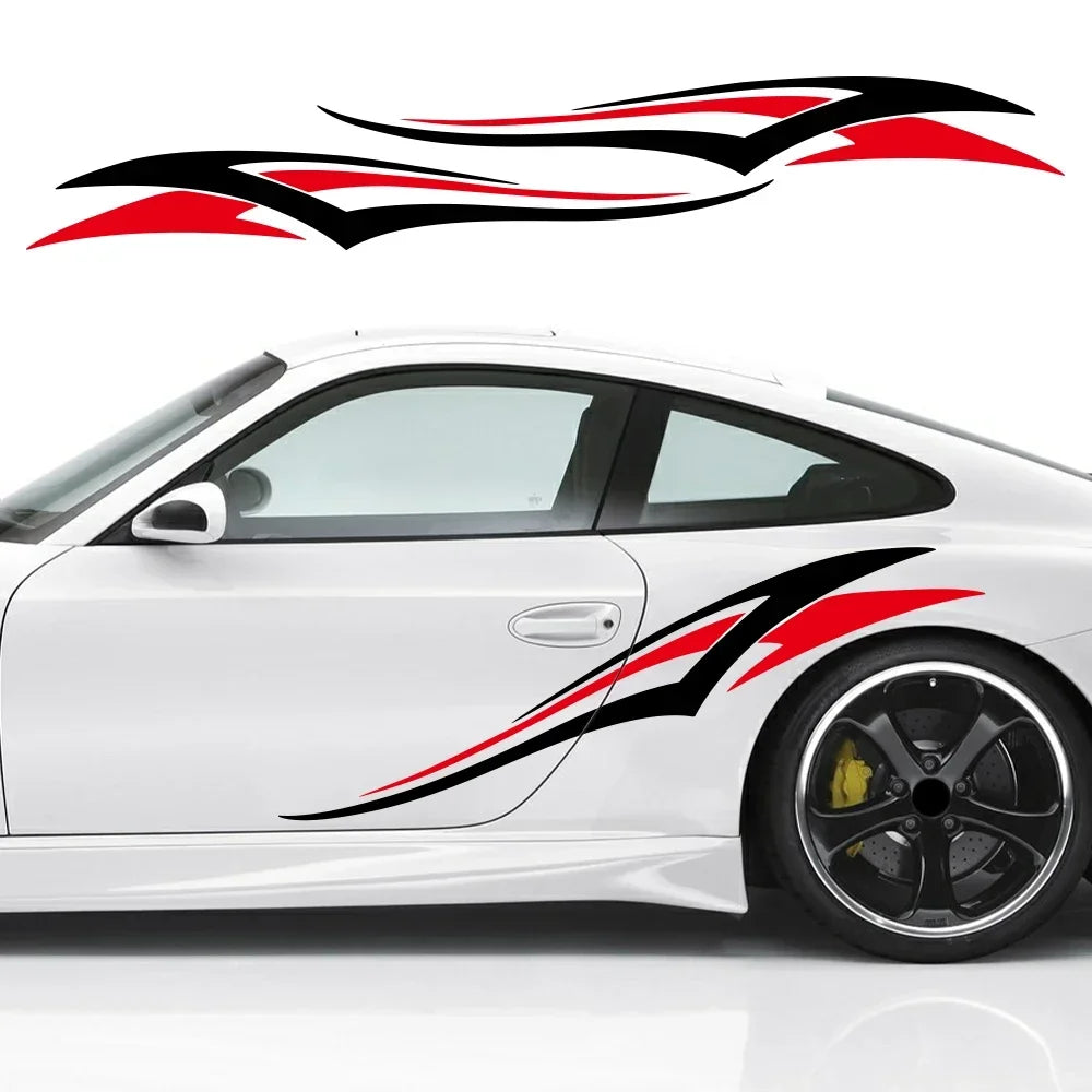 Body Side Stickers Graphics Stripes Decal Waterproof
