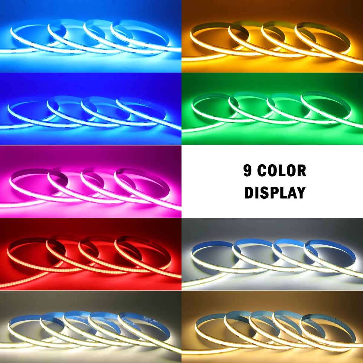 Dc 5V Cob Strip 3MM 5MM 8MM Battery Powered