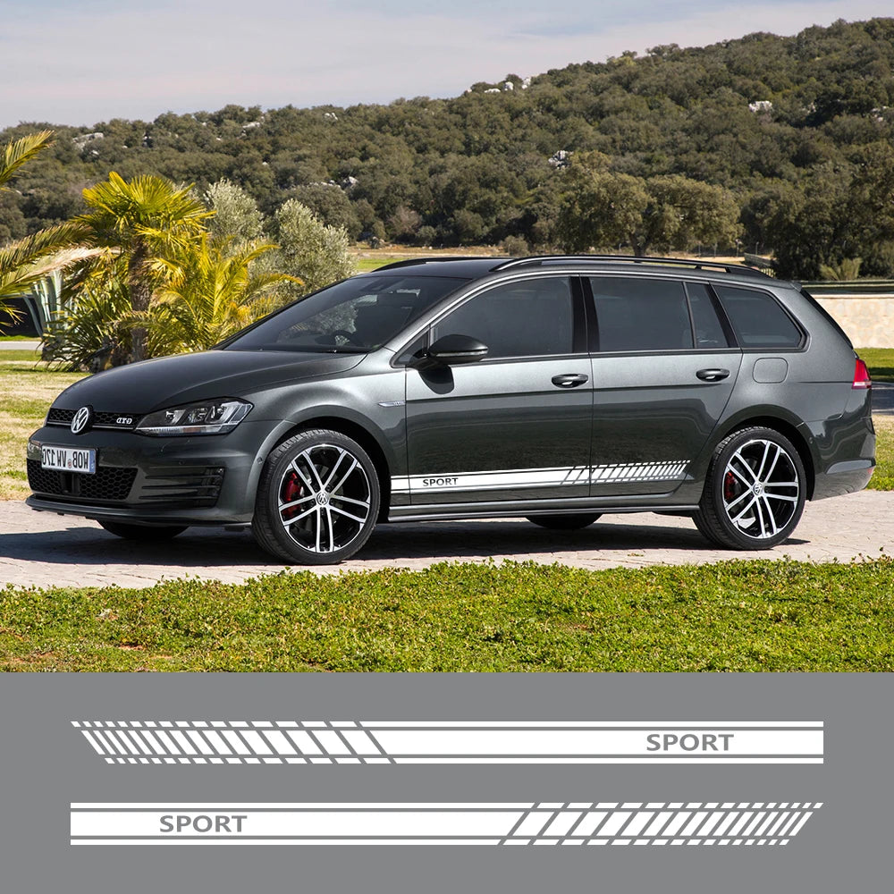 For Volkswagen Golf 4 5 6 Door Side Stickers Racing Sport