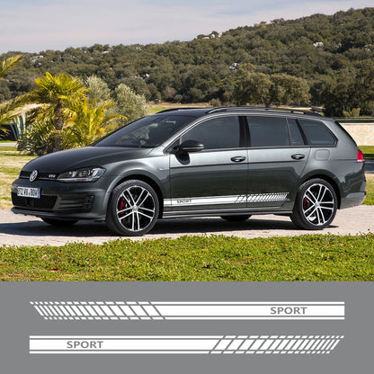 For Volkswagen Golf 4 5 6 Door Side Stickers Racing Sport
