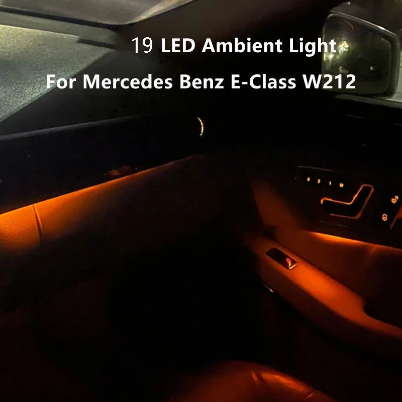 For Mercedes W212 E-Class 2010-2015 Dashboard In RGB Ambient