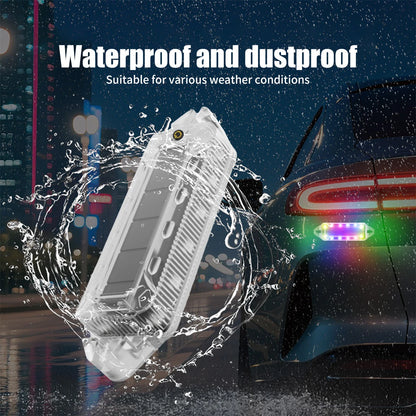 2PCS Solar Flashing Warning Wireless Breathing anti-collision