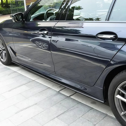 For BMW 5 Series G30 G31 M Performance Gloss Black Side Skirt