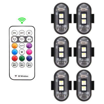Colors RGB Strobe Motorcycle Flash Position Wireless Aircraft
