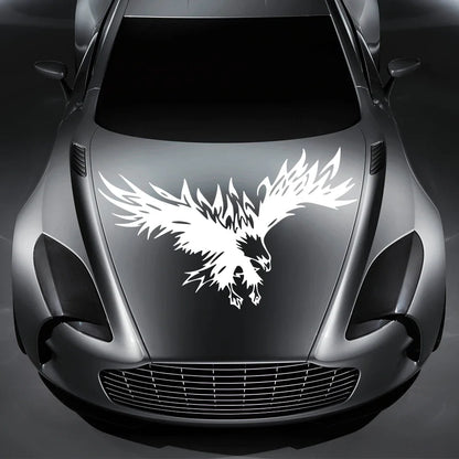 Bonnet Stickers Eagle Pattern Vinyl Decal Colorful Waterproof
