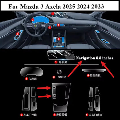 For Mazda 3 2022 2023 2024 Interior Center Console Panel Gps