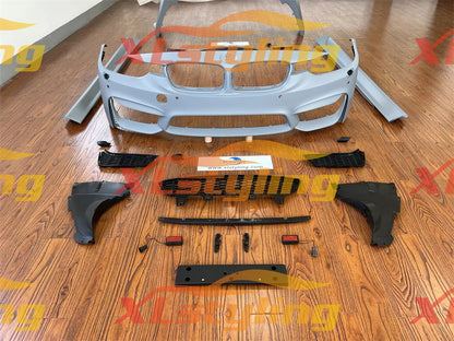 For BMW F30 Upgraded To M3 Design Arrivals Front Bumper Lips