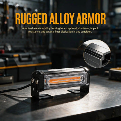 In Off Road SUV Grille Flashing Cob Signal Amber