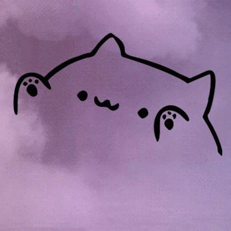 Body Sticker Bongo Cat Vinyl Bumper Decal Length Cover