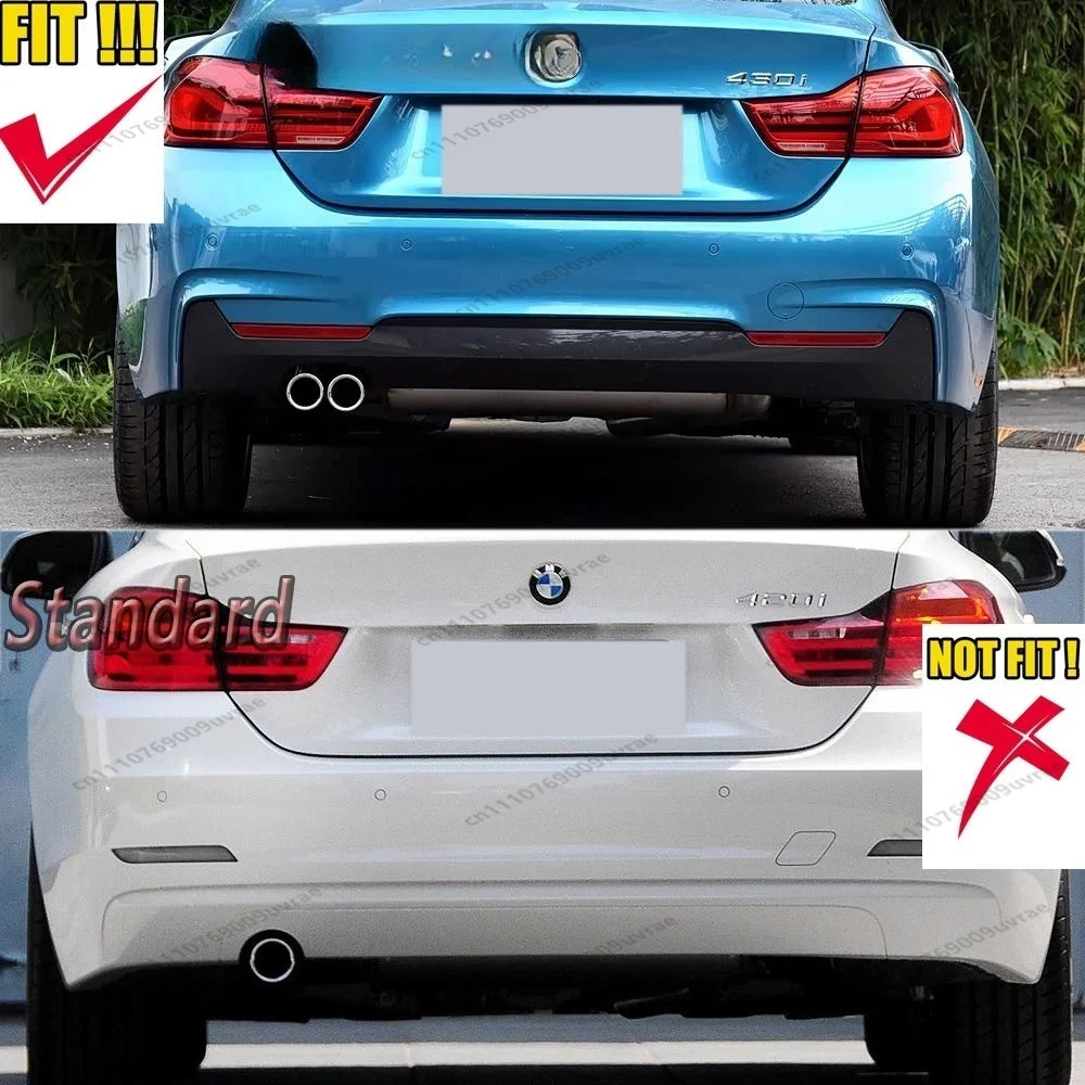 For BMW F32 M Sport Maxton Rear Bumper Side Splitters Coupe 420I