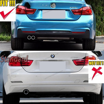 For BMW F32 M Sport Maxton Rear Bumper Side Splitters Coupe 420I