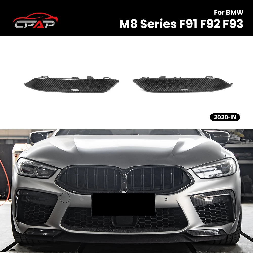 For BMW M8 Series F91 F92 Real Dry Carbon Fiber Front Vent