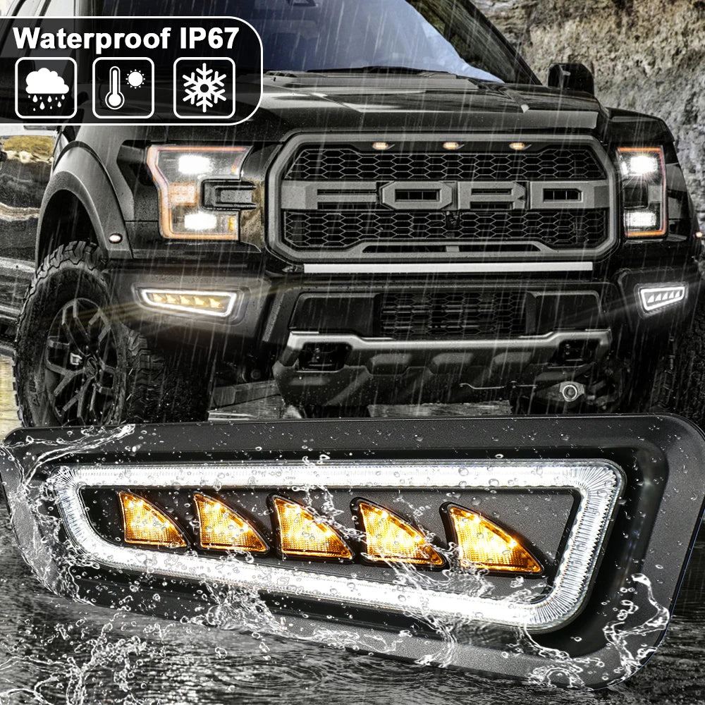 For 2017-2020 Ford F150 Raptor Movotor Waterproof Bumper Fog Ice