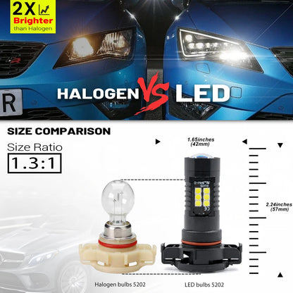 For Nissan Pulsar C13 Note E12 e-nv200 Van 5202 ps19w ps24w H16