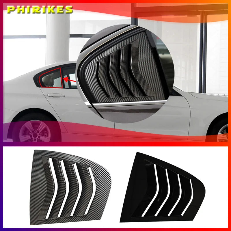 For BMW 3 Series F30 318I Carbon Fiber Triangular Rear Window