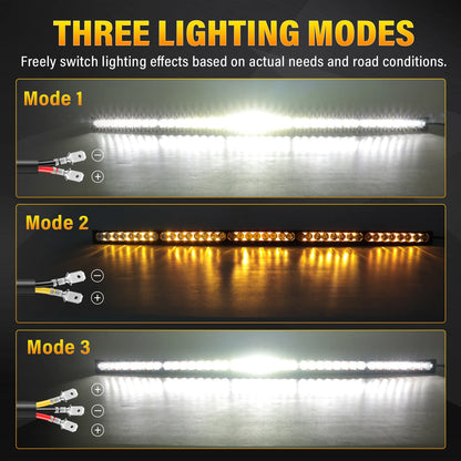 For Offroad Vehicles 12-52 Inch 40w-200w Bar White Yellow