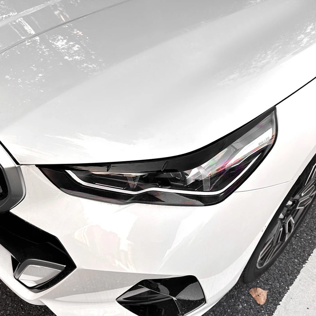 For BMW 5 Series I5 G60 2PCS Headlight Eyelids Head Eyebrow
