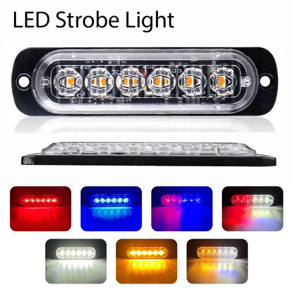 Strobe Warning Emergency Grille Flashing Lightbar 12V 24V Truck