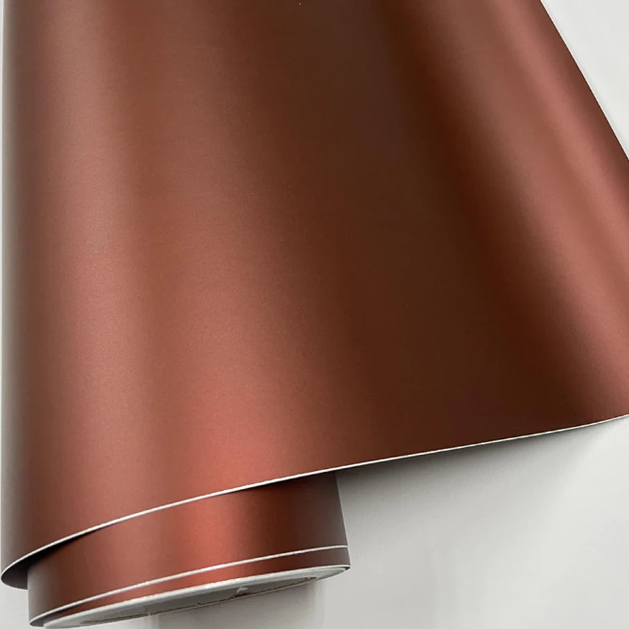 50CM 152CM Coffee Chrome Matte Metallic Bronze Vinyl Wrap