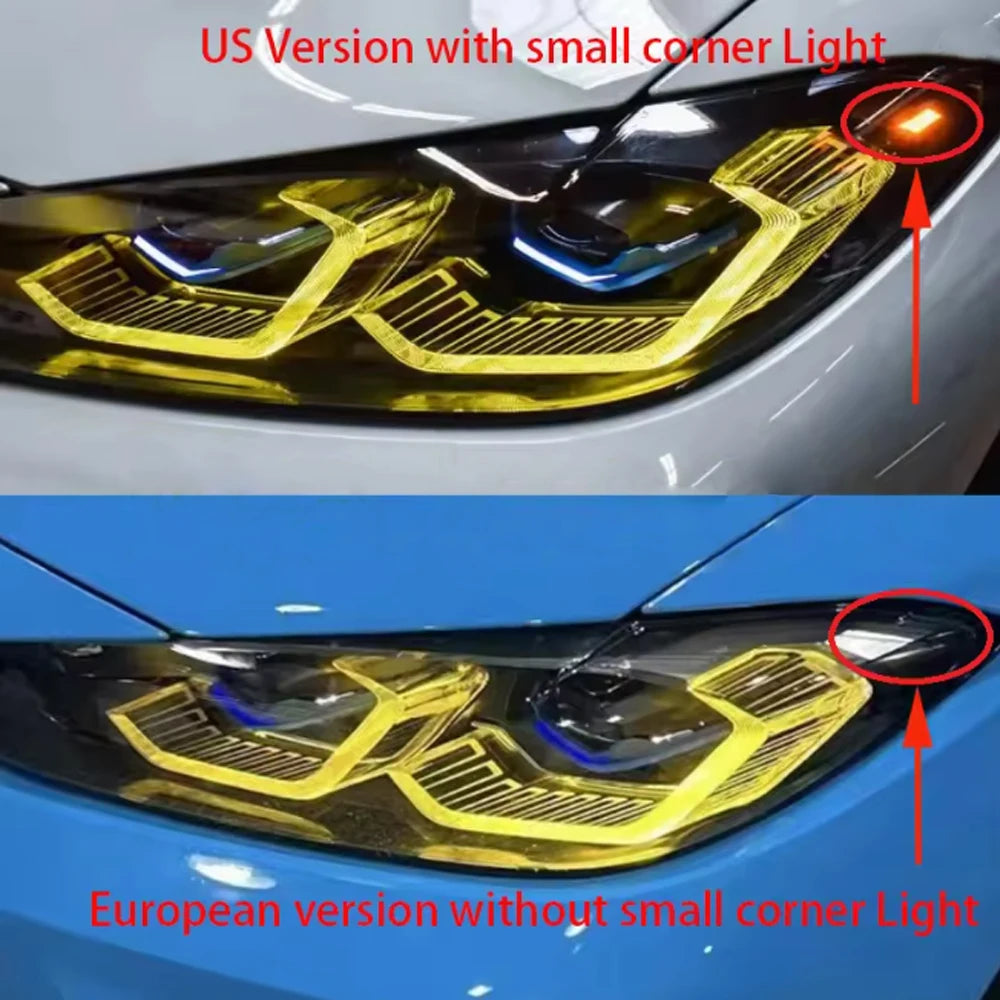 For BMW G80 G82 G22 G23 G26 Laser Headlight Upgrade Kit Left Right RGB DRL APP Control LED Module Direct Fit OEM Style 2