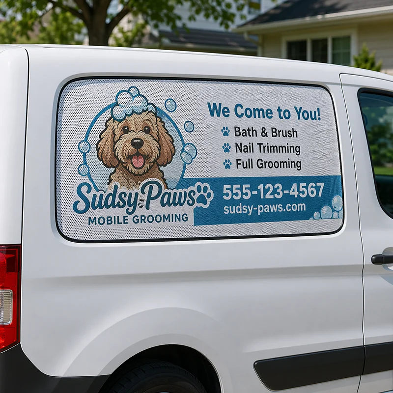 For Glass Door Advertising Custom One Way Vision Window Decal