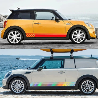 For MINI Cooper S One Jcw Side Stickers Stripes Racing Body