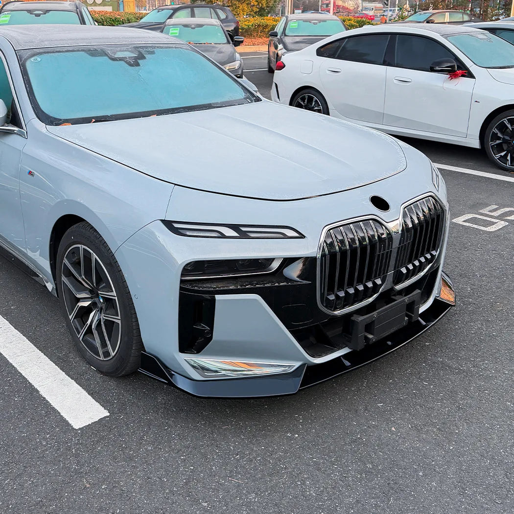 For BMW 7 Series I7 G70 G73 2023 ABS Front Bumper Lip Spoiler