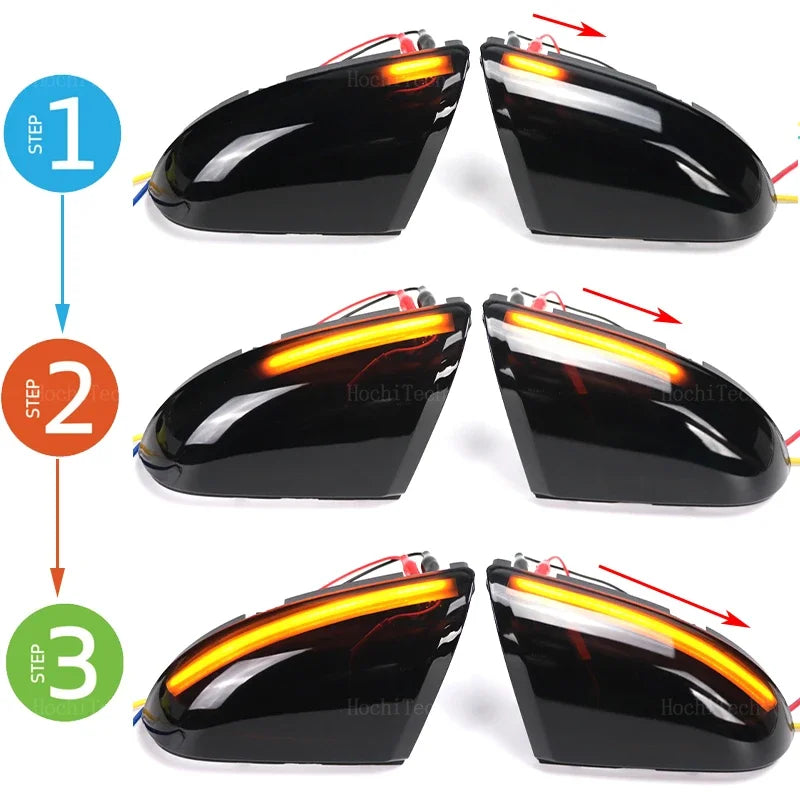 For Dodge Ram 1500 2500 LED Smoked Dynamic Turn Signal Side