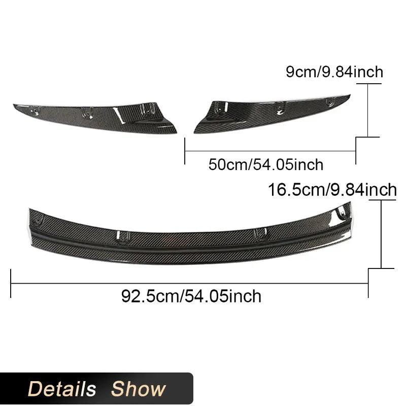 For BMW 8 Series G14 G15 Front Bumper Lip Spoiler G16 2018-2024