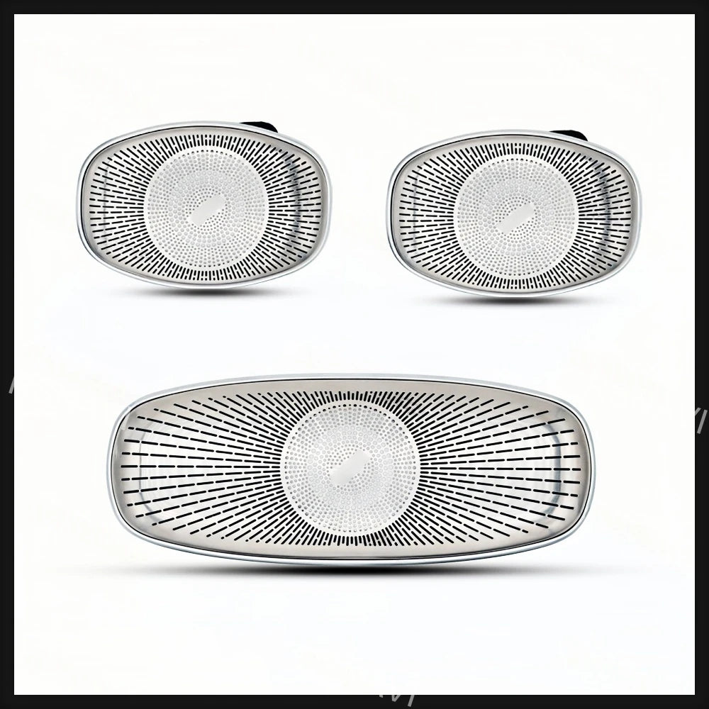 3-piece Overhead Speaker Grille Trim Set Ambient Lighting