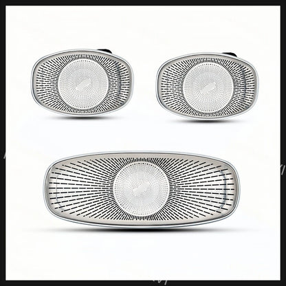 3-piece Overhead Speaker Grille Trim Set Ambient Lighting