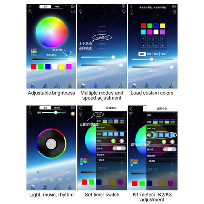 Rgbw Split Machine Roof Star APP Control Fiber Optic