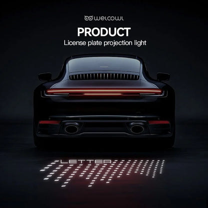 For Porsche Cayenne Panamera Shadow Light License Plate