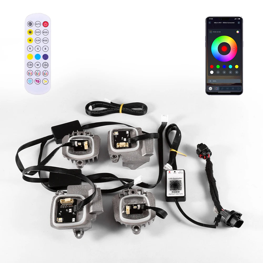For BMW M3 M4 G80 G82 Laser Headlight Upgrade Set RGB Drl APP