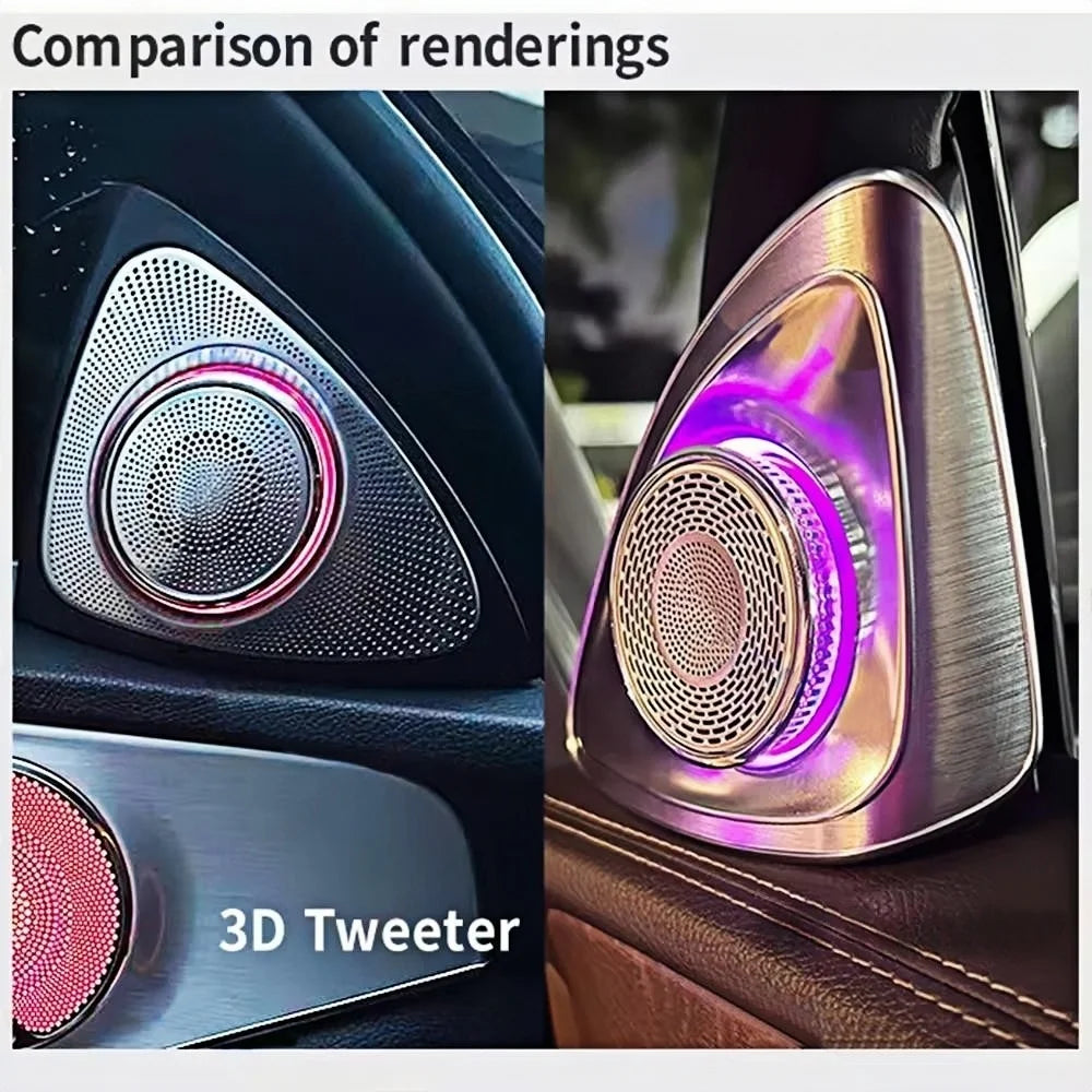 For Benz W222 S-Class S400 S450 Colors Ambient 4D Rotary Speaker