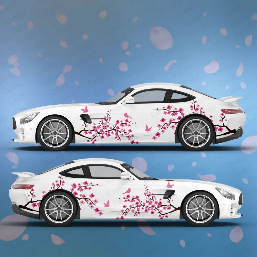 Anime Flower Livery Theme Plum Sakura Side Wrap Cast