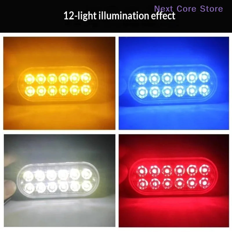 For Auto Drl Nc Strobe Emergency Flashing Beacon Warning 12V 24V