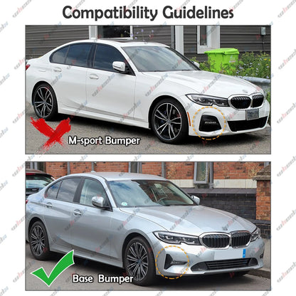 For BMW G20 Base 2019-2022 V Front Bumper Lip Duckbill Spoiler