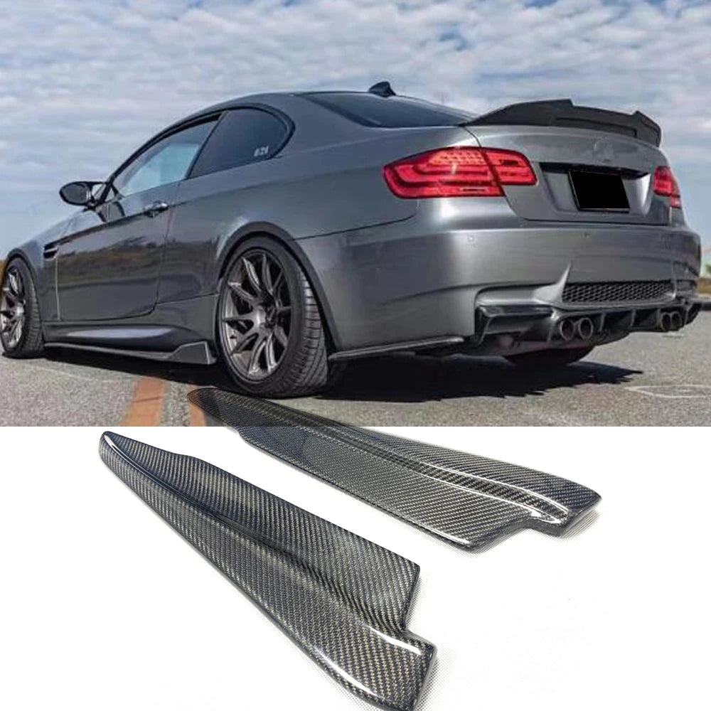 For BMW 3 Series E92 E93 Rear Bumper Splitters Fins M3 2007 2012