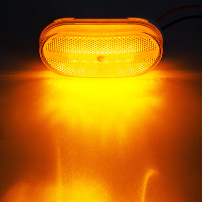 8PCS 6LED Dc 12V Side Marker Clearance Trailer Rectangular