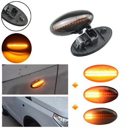 For Peugeot Citroen C1 C2 C3 Dynamic Fender Turn Signal C5 C6