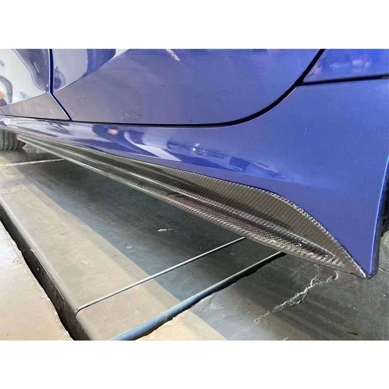 For BMW 3 Series G20 G28 Carbon Fiber Side Skirts Bumper