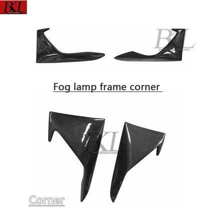 For BMW M2 F87 2014-2021 Carbon Fiber Corner Wrap Front Bumper