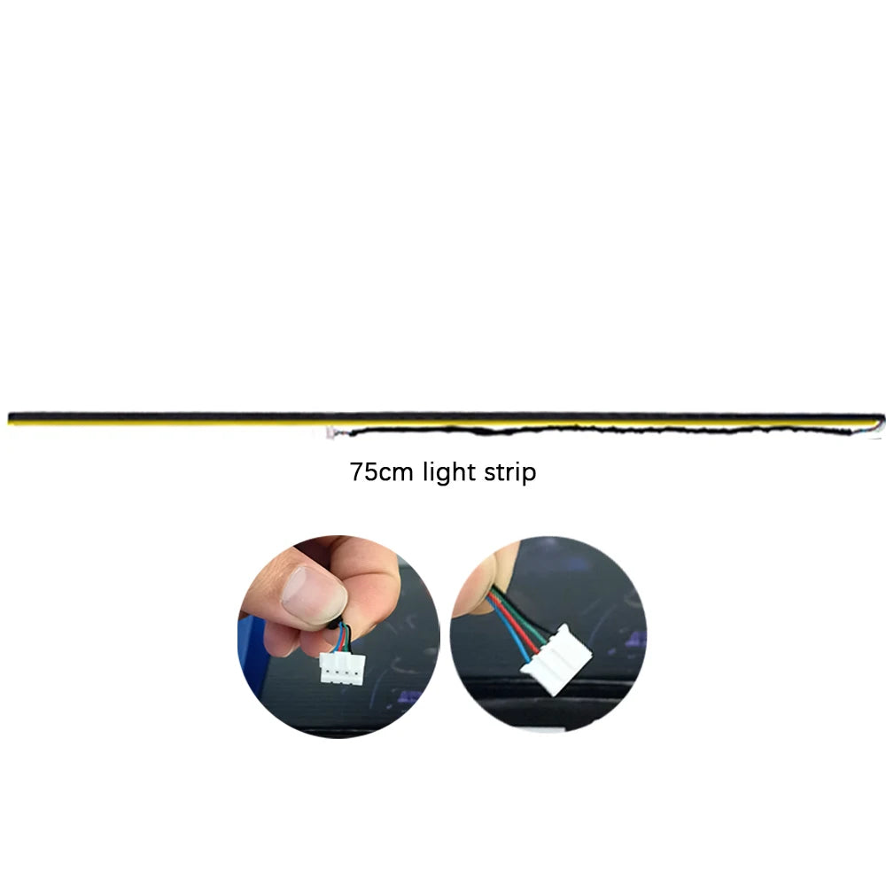 In RGB Colors Acrylic Strip Ambient Parts Replacement Wires
