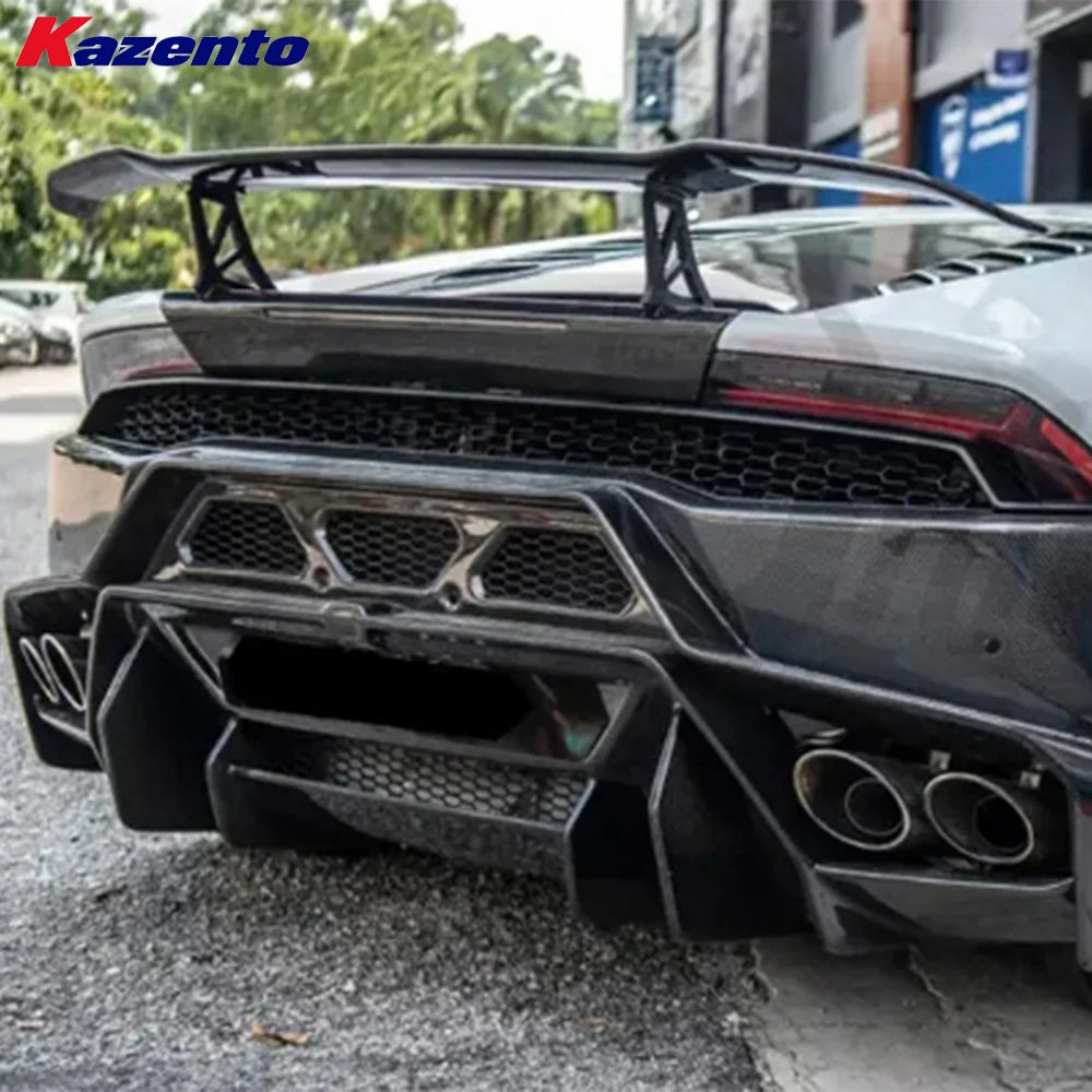 For Lamborghini Huracan LP610 Fiberglass V Rear Trunk Gt Spoiler