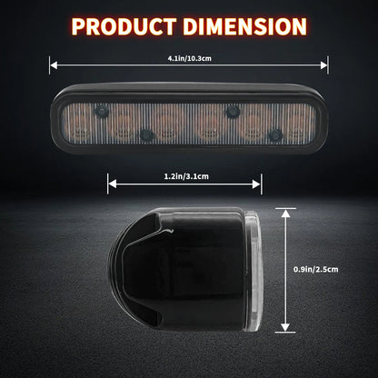 Laikesi Surface Mount Strobe Warning 12V 24V Waterproof Emergency