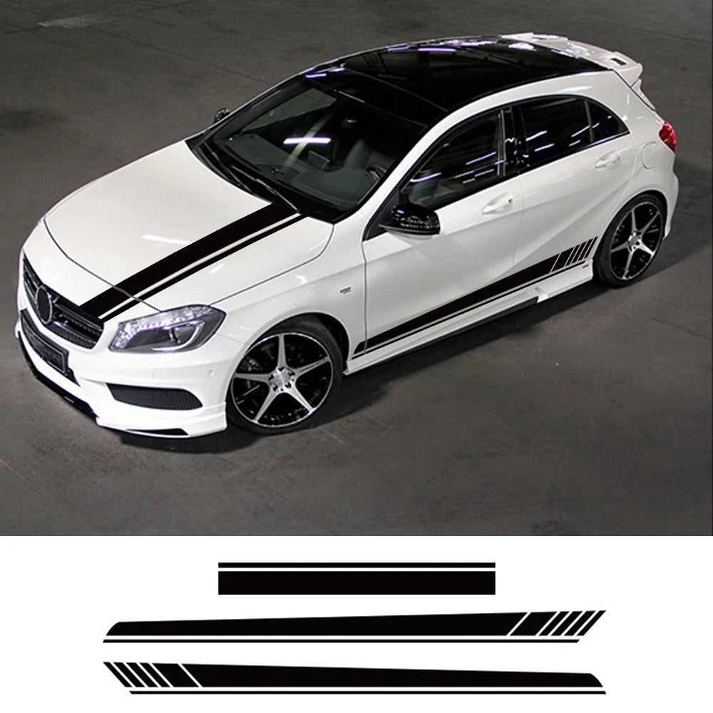 For Audi BMW Mercedes Ford VW Vinyl Stickers Bonnet Decal Toyota